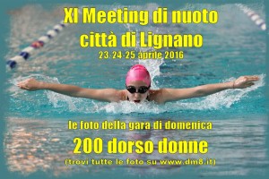 XI Meeting Lignano 2016 - 200 dorso donne